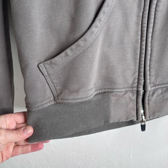 Fear Of God No Logo Zip Up Hoodie Gray Size Small - Picture 4 of 15